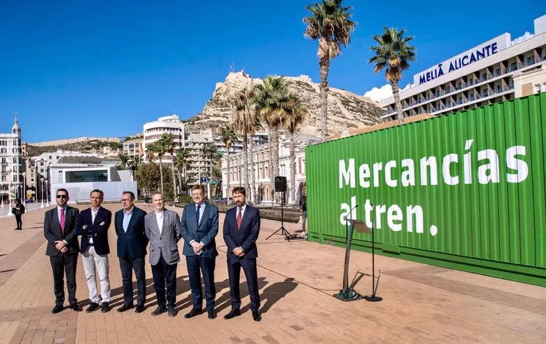 El contenedor de “Mercancías al tren” llega a Alicante