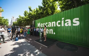 The campaign ‘Freight belongs on rail' stops over in Logroño