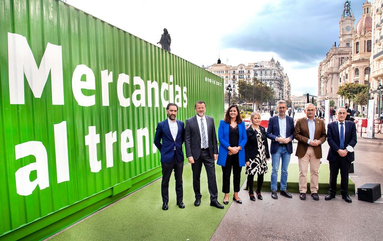 Arranca en Valencia la campaña “Mercancías al tren” para visibilizar su importancia en la lucha contra el cambio climático