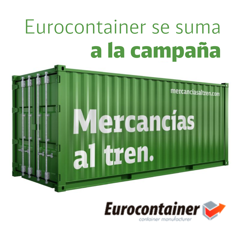 Eurocontainer se suma a la iniciativa “Mercancías al tren”